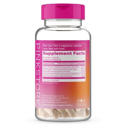 Pink Stork Total Lactation Herbal Supplement Capsule - 60ct