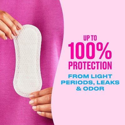 Carefree Wrapped Unscented Panty Liners To Go