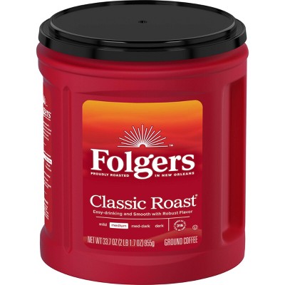 Folgers Classic Roast XL Medium Roast Coffee - 33.7oz
