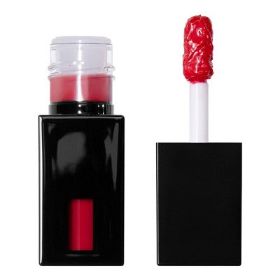 e.l.f. Glossy Lip Stain - Fiery Red - 0.1 fl oz: Shine Enhancing, Paraben-Free, Vegan, Trial Size