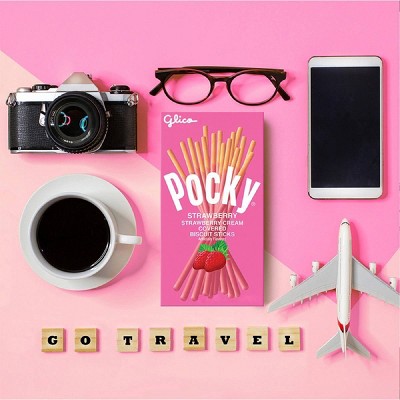 Glico Pocky Strawberry Cream Covered Biscuit Sticks - 2.47oz