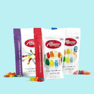 Albanese World's Best 12 Flavor Gummi Bears Candy - 9oz