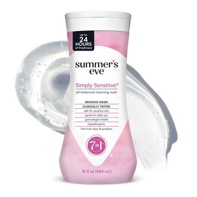 Summer's Eve Simply Sensitive Feminine Cleansing Wash - 15 fl oz