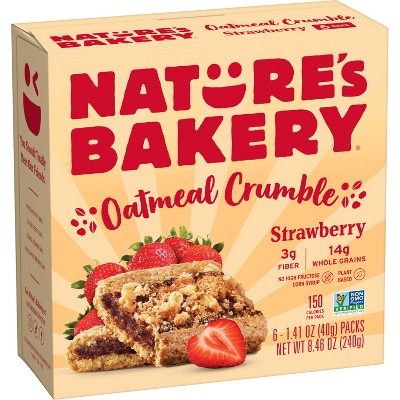 Nature's Bakery Strawberry Oatmeal Crumble Breakfast Bars - 8.46oz/6ct