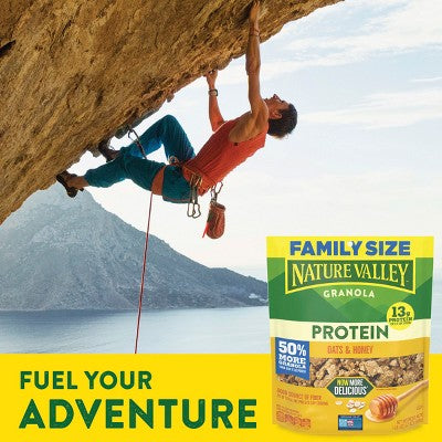 Nature Valley Protein Granola Oats & Honey Size Cereal - 17oz: High Protein, No Artificial Flavors