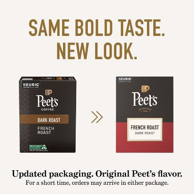 Peet's Coffee French Dark Roast Single Serve Coffee Pods