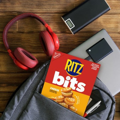 RITZ Bits Cheese Sandwich Crackers Lunch Snacks - 8.8oz: No High Fructose Corn Syrup
