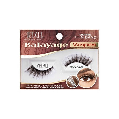 Ardell Balayage Wispies Chocolate False Eyelashes: Synthetic Hair, Adhesive Not Included