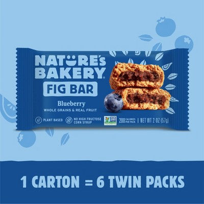 Nature's Bakery Blueberry Fig Snack Bars - 12oz/6ct