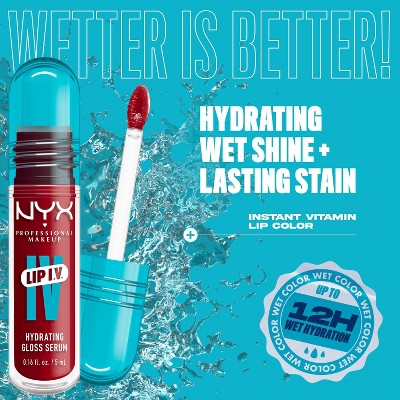 NYX Professional Makeup Lip IV Hydrating Lip Gloss Stain - 0.16 fl oz