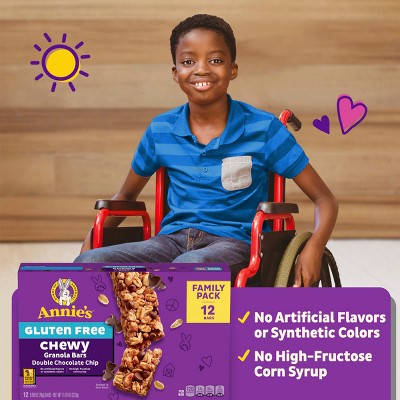 Annie's Organic Gluten Free Double Chocolate Chip Granola Bars Value Pack - 11.7oz