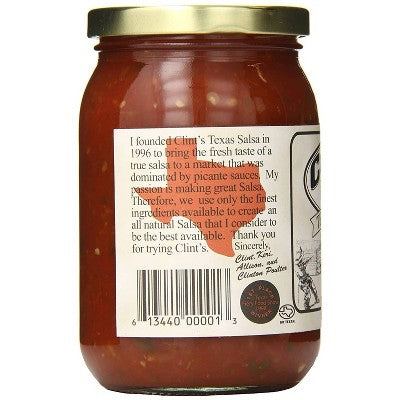 Clint's Texas Salsa Medium 16oz