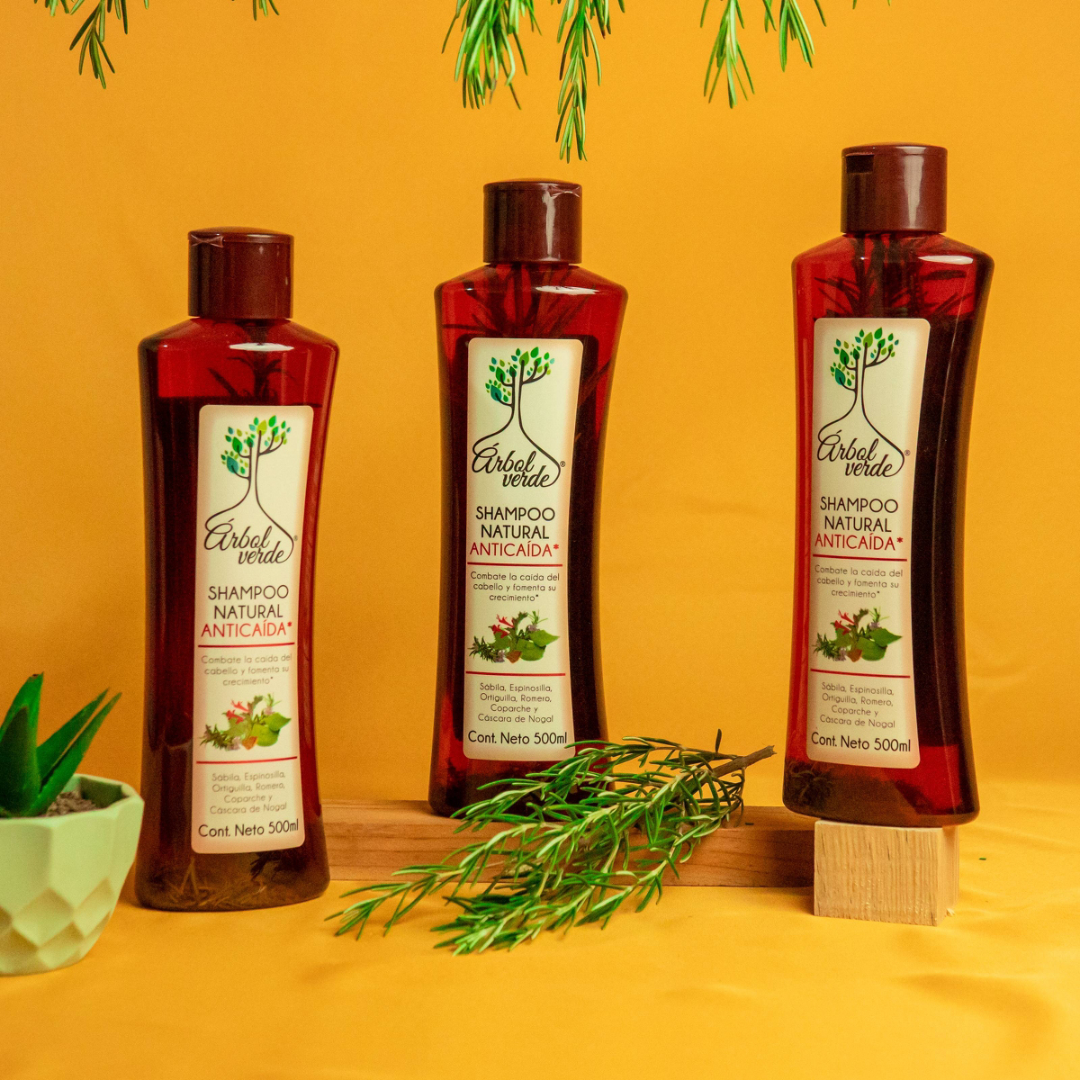 Arbol Verde Shampoo de Hierbas para la Caida del Cabello 16.9 fl oz