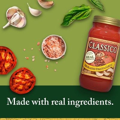 Classico Fire Roasted Tomato & Garlic Pasta Sauce - 24oz