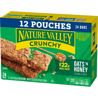 Nature Valley Crunchy Oats 'N Honey Granola Bars - 12ct/17.88oz