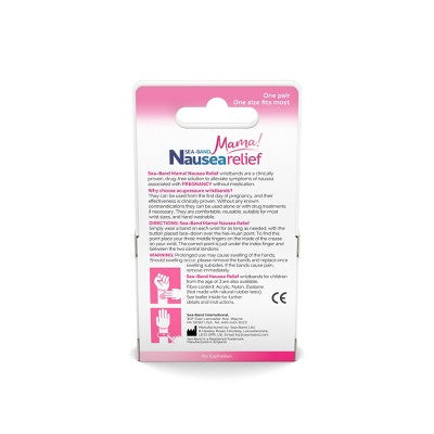 Seaband Mama Morning Sickness Relief Acupressure Wrist Bands - 1 Pair