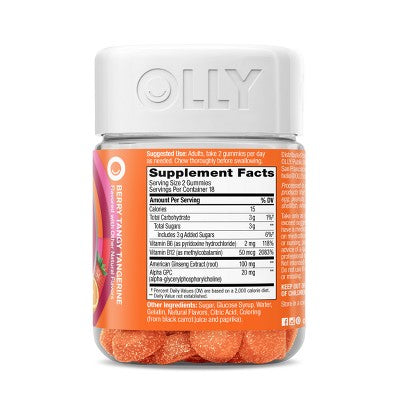 OLLY Laser Focus Gummies - Berry Tangy Tangerine - 36ct