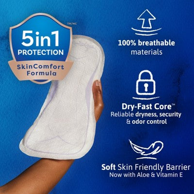 TENA Sensitive Care Incontinence Pads for Women - Ultimate Absorbency - Extra Coverage
