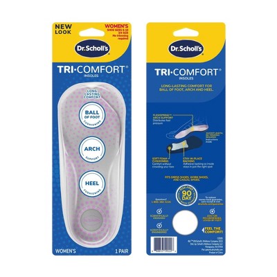 Dr. Scholl's Comfort Tri-Comfort Shoe Insoles for Women - Size 6-10