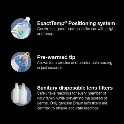 Braun Thermoscan Ear Thermometer with ExacTemp Technology
