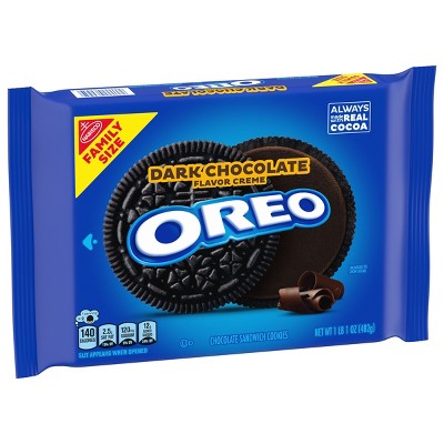 Oreo Dark Chocolate Creme Chocolate Sandwich Cookies Size - 17oz