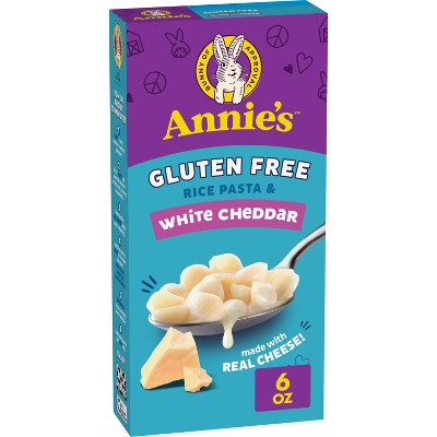 Annie's Gluten Free Rice Pasta & White Cheddar Mac and Cheese - 6oz: Certified Gluten-Free, No Artificial Flavors, No High Fructose Corn Syrup