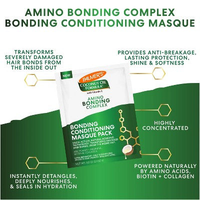 Palmer's Coconut Oil Formula Amino Bonding Complex Bonding Conditioning Masque Pack - 2.1 fl oz