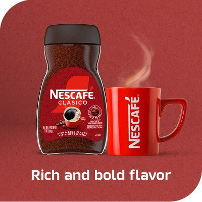 Nescafe Clasico Dark Roast Instant Coffee Jar - 3.5oz