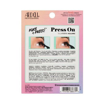 Ardell Press-On Faux Mink Volume False Eyelashes - 30pc