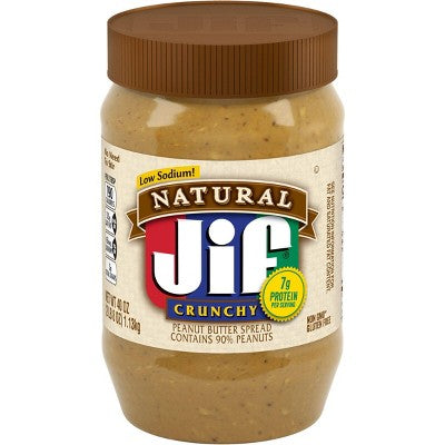 Jif Natural Crunchy Peanut Butter Spread - 40oz