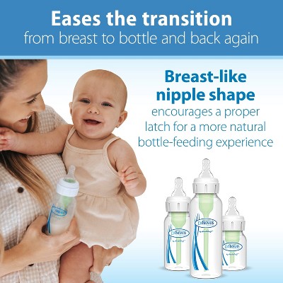 Dr. Brown's Preemie Flow Narrow Baby Bottle Silicone Nipples 0m+ - Slowest Flow