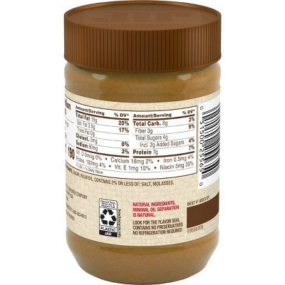 Jif Natural Creamy Peanut Butter Spread - 16oz