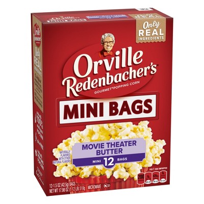 Orville Redenbachers Mini Movie Theater Butter Microwave Popcorn - 12ct/17.98oz