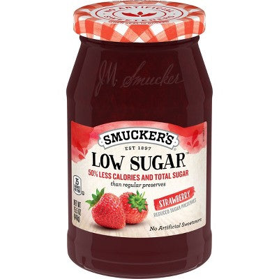 Smucker's Low Sugar Strawberry Preserves - 15.5oz: No Artificial Sweeteners