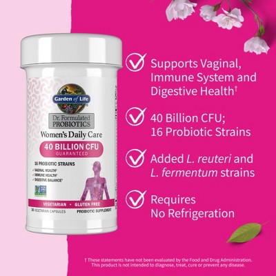 Garden of Life Women's Probiotics Daily Care Capsules - 30ct