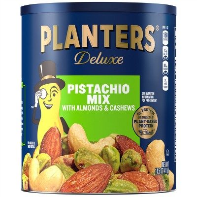 Planters Deluxe Pistachio Mix - 14.5oz: Salted, Mild Spice Level