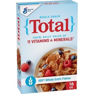 Total Whole Grain Cereal - 16oz - General Mills: No Artificial Sweeteners, No High Fructose Corn Syrup