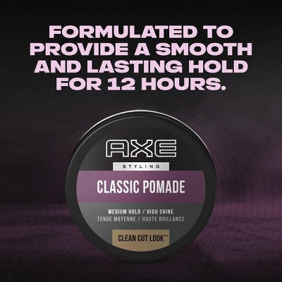 Axe Signature Clean Cut Look Hair Classic Pomade - Travel Size - 2.64oz