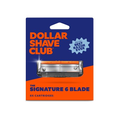 Dollar Shave Club 6-Blade Razor Refills - 8ct