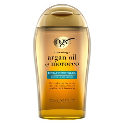 OGX Extra Strength Renewing Moroccan Argan Oil Penetrating Hair Oil Serum- 3.3 fl oz