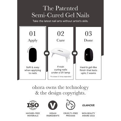 Ohora Gel Nail Art Starter Set - Cream Light - 30ct