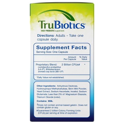 TruBiotics Daily Probiotic Digestive + Immune Health Capsules - 30ct