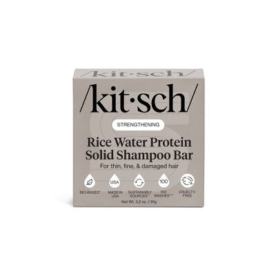 Kitsch Rice Water Protein Strengthening Solid Shampoo - 3.2oz