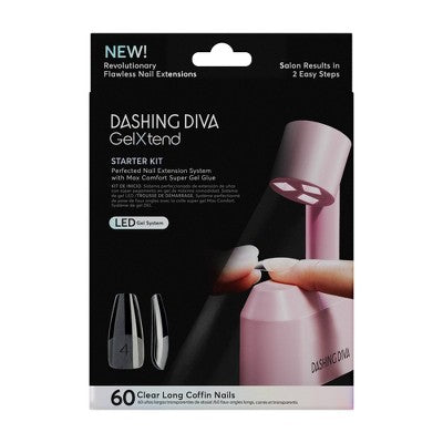 Dashing Diva Gel Xtend Starter Kit & Magic Off + Remover Bundle - 60ct