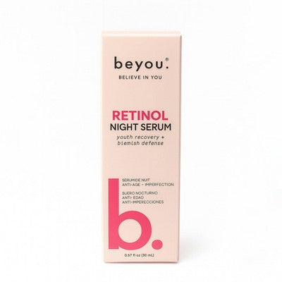 Beyou. Retinol Anti Aging Face Serum, Youth Recover + Blemish Defense, Sensitive Skin Friendly - 0.6 fl oz