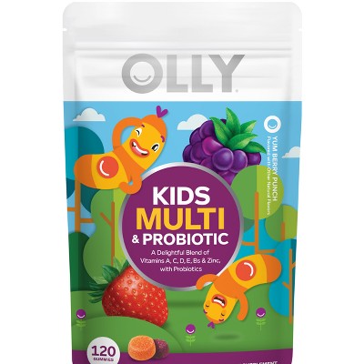 OLLY Kids' Multivitamin + Probiotic Gummies - Berry Punch
