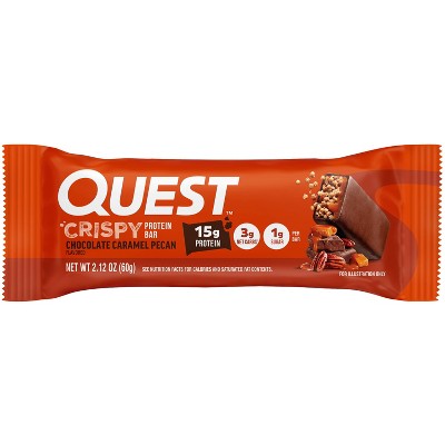 Quest Nutrition 15g Hero Protein Bar - Crispy Chocolate Caramel Pecan