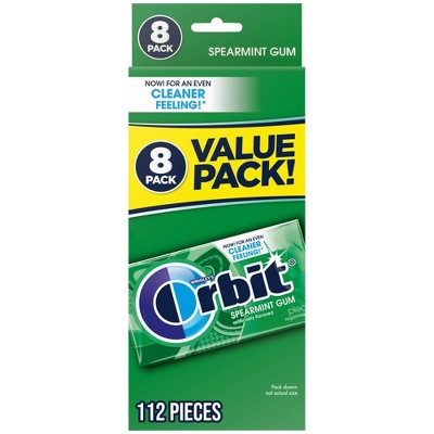 Orbit Sugar-Free Spearmint Chewing Gum Bulk Pack- 14ct/8pk