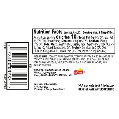 Tostitos Medium Chunky Salsa Dip - 24oz