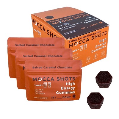 Seattle Gummy Company 200mg Caffeine Energy Vegan Gummies - Salted Caramel - 24 Servings